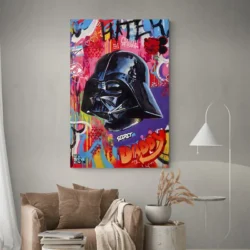 tableau pop art dark vador portrait 2 3 2.webp