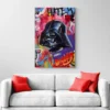 tableau pop art dark vador portrait 2 3 4.webp