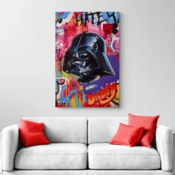 tableau pop art dark vador portrait 2 3 4.webp