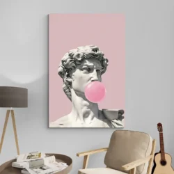 tableau pop art david michelangelo portrait 2 3 3.webp
