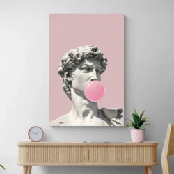 tableau pop art david michelangelo portrait 2 3 4.webp