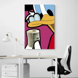 tableau pop art donald duck portrait 2 3 2.webp
