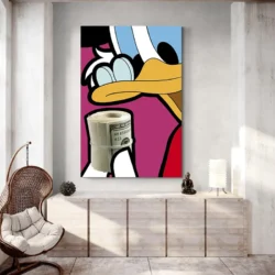 tableau pop art donald duck portrait 2 3 3.webp