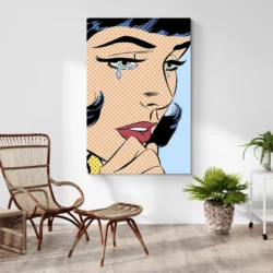 tableau pop art femme qui pleure portrait 2 3 2.webp