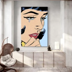 tableau pop art femme qui pleure portrait 2 3 3.webp
