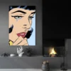 tableau pop art femme qui pleure portrait 2 3 4.webp