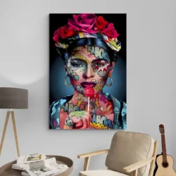 tableau pop art frida kahlo portrait 2 3 3.webp
