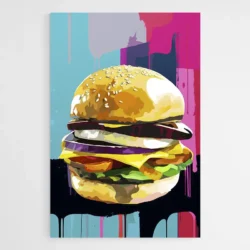 tableau pop art hamburger 1.webp