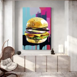 tableau pop art hamburger portrait 2 3 2.webp