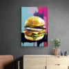 tableau pop art hamburger portrait 2 3 4.webp
