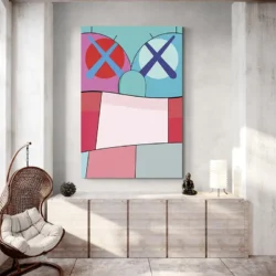tableau pop art kaws portrait 2 3 4.webp