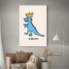 tableau pop art keith haring dinosaure portrait 2 3 2.webp