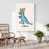 tableau pop art keith haring dinosaure portrait 2 3 3.webp