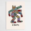 tableau pop art keith haring dog 1.webp