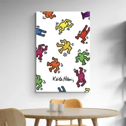 tableau pop art keith haring portrait 2 3 4.webp