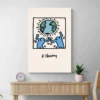 tableau pop art keith haring world portrait 2 3 4.webp