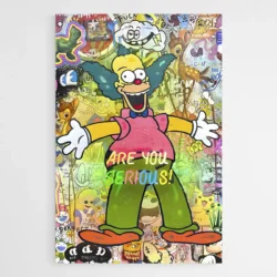 tableau pop art krusty le clown 1.webp