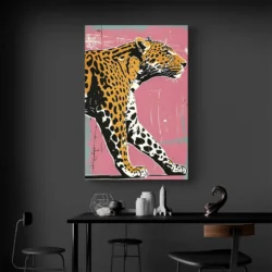 tableau pop art leopard portrait 2 3 4.webp