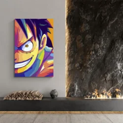 tableau pop art luffy portrait 2 3 4.webp