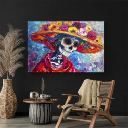 tableau pop art mexicain paysage 3 2 2.webp