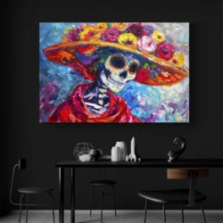 tableau pop art mexicain paysage 3 2 3.webp