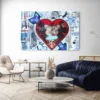 tableau pop art mickey minnie paysage 3 2 3.webp