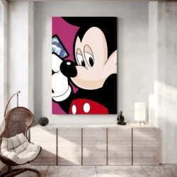 tableau pop art mickey portrait 2 3 2.webp