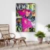 tableau pop art panthere rose portrait 2 3 2.webp