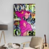 tableau pop art panthere rose portrait 2 3 3.webp