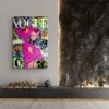 tableau pop art panthere rose portrait 2 3 4.webp