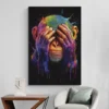 tableau pop art singe colore portrait 2 3 4.webp