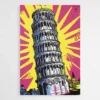 tableau pop art tour de pise 1.webp