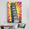 tableau pop art tour de pise portrait 2 3 2.webp