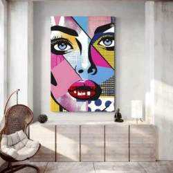 tableau pop art unique portrait 2 3 4.webp