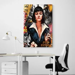 tableau pulp fiction moderne portrait 2 3 3.webp