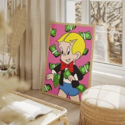 tableau richie rich pop art portrait 2 3 4.webp