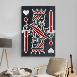 tableau roi de coeur portrait 2 3 2.webp