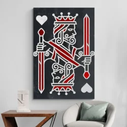tableau roi de coeur portrait 2 3 4.webp