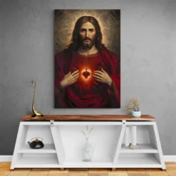 tableau sacre coeur de jesus portrait 2 3 2.webp