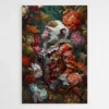 tableau singe moderne fleurs 1.webp