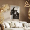 tableau singe noir et blanc toilettes portrait 2 3 3.webp