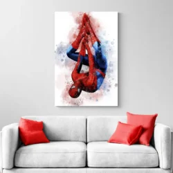 tableau spider man chambre enfant portrait 2 3 4.webp