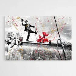 tableau street art chaplin koons 1.webp