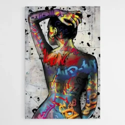 tableau street art corps de femme 1.webp