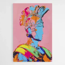 tableau street art guerrier romain 1.webp
