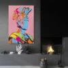 tableau street art guerrier romain portrait 2 3 3.webp