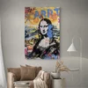 tableau street art joconde jaune portrait 2 3 2.webp