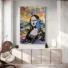 tableau street art joconde jaune portrait 2 3 3.webp
