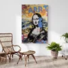 tableau street art joconde jaune portrait 2 3 4.webp