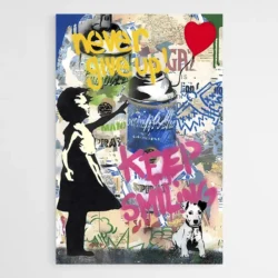 tableau street art la petite fille au ballon 1.webp
